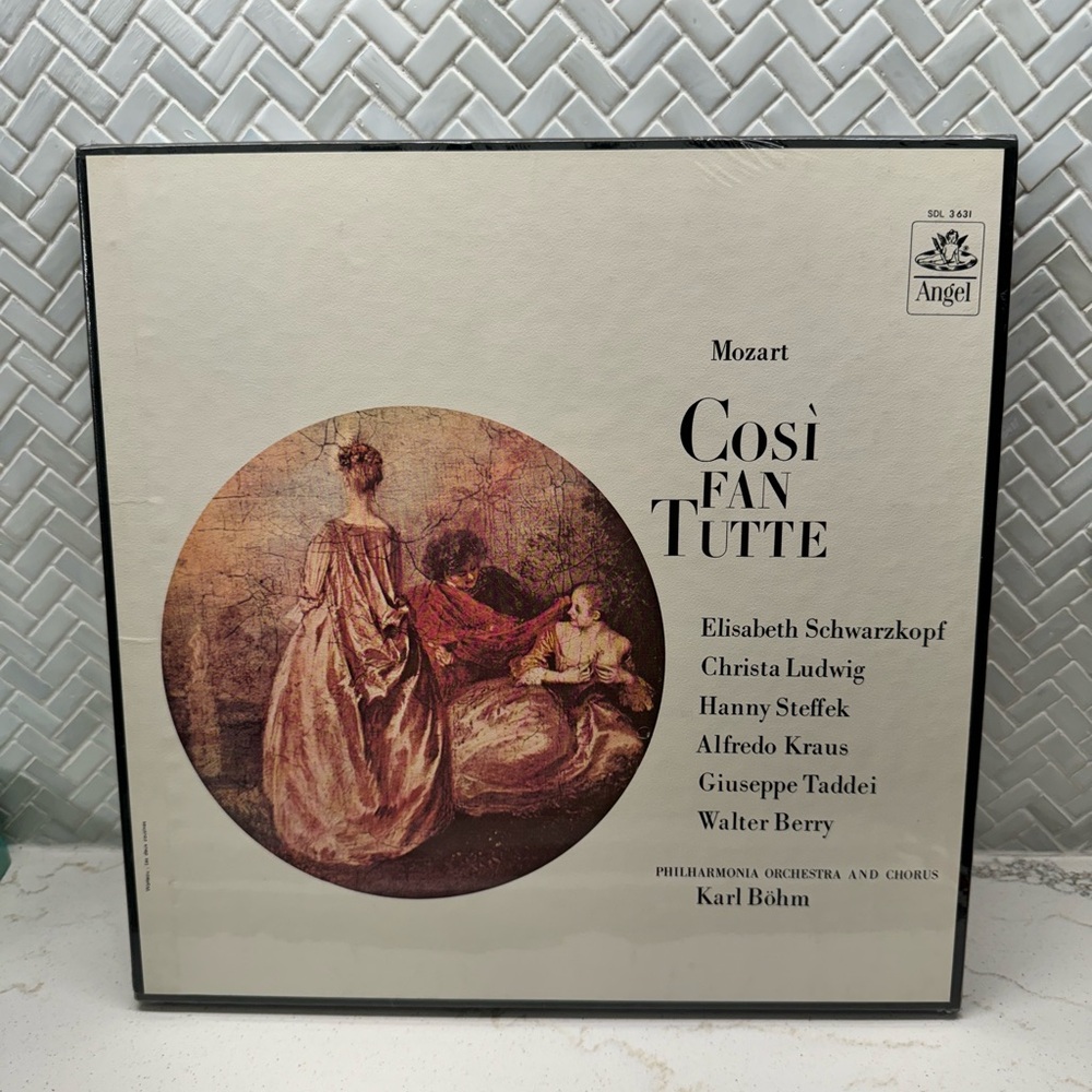 ANGEL SAN Stereo Mozart Cosi Fan Tutte Schwarzkopf Karl Bohm 4LP 1963 New Sealed